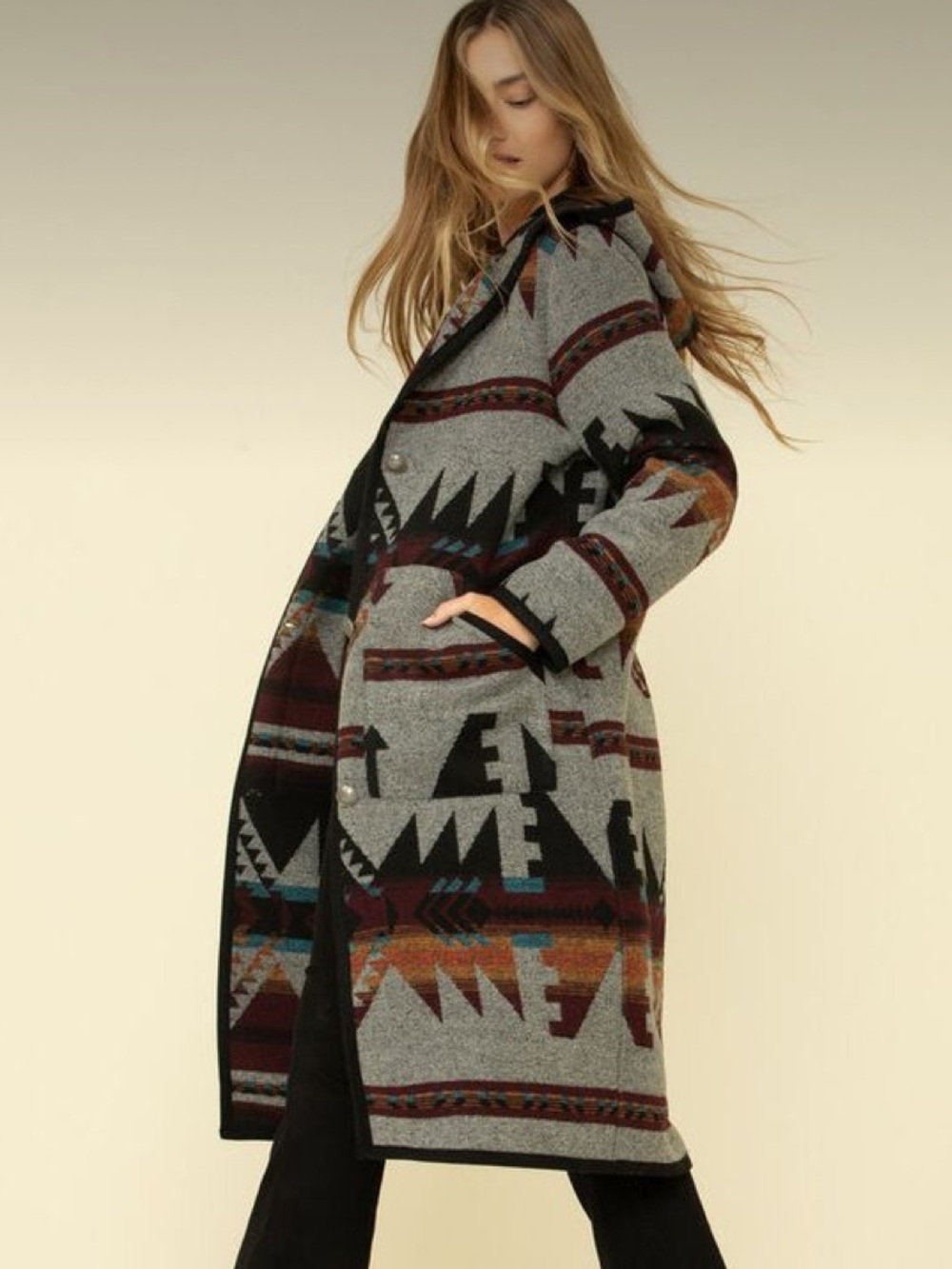 Cripple Creek Aztec print coat